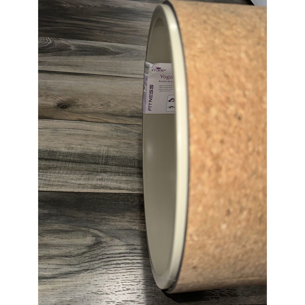 Yoga Wheel 12.5" Diameter 5" Wide Foam Padded Faux Wood Grain for Yoga/Back Pain - Picture 5 of 9